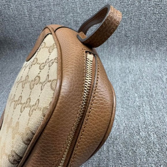 GUCCI Bree Brown Cloth Shoulder Bag 550-022625 - Picture 7 of 14